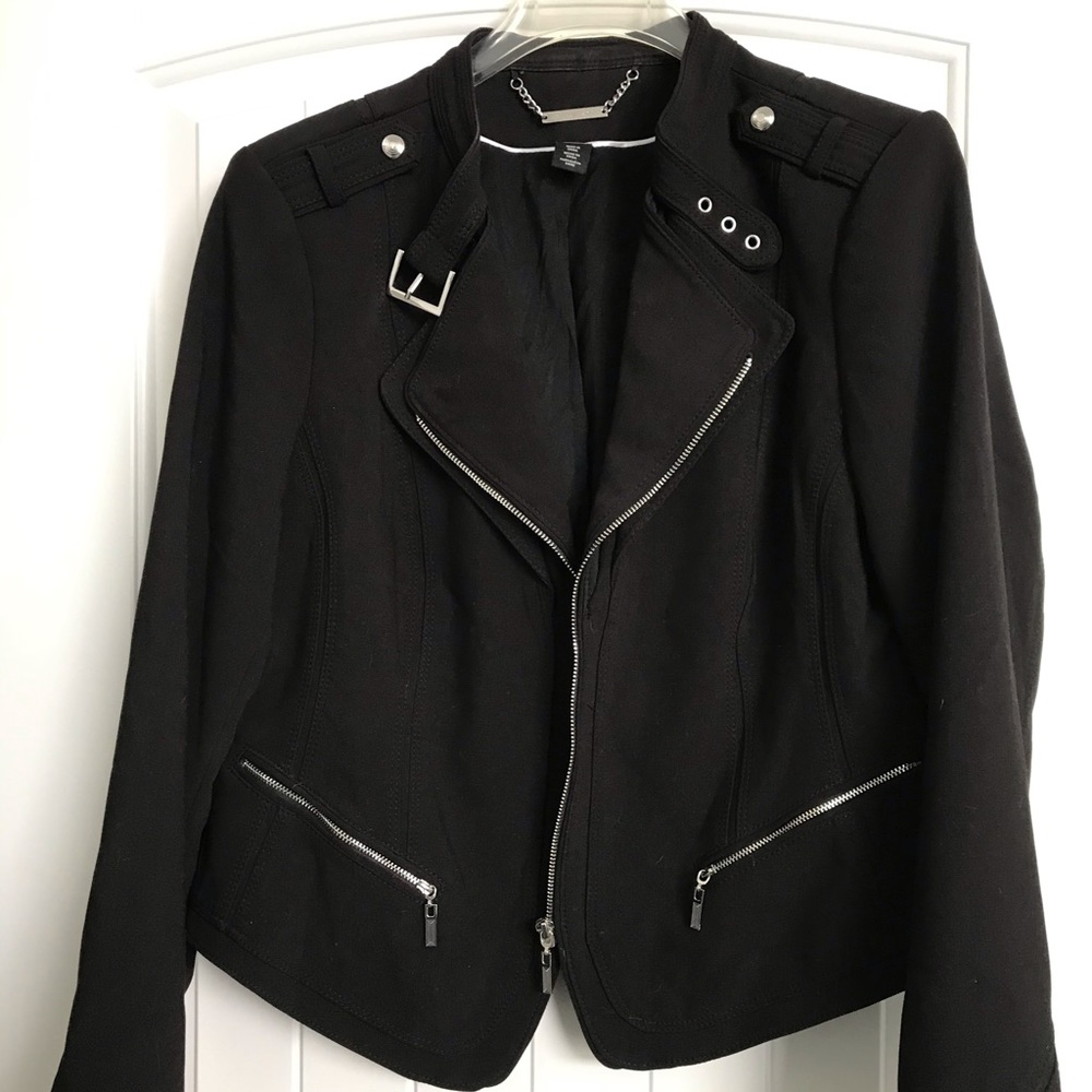 WHBM Fabric Moto Jacket